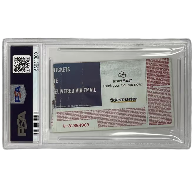 Didier Drogba Signed 2004 Chelsea Debut Ticket Inscribed CFC Debut – PSA 10 Auto